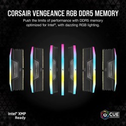 Mémoire RAM - CORSAIR - CMH32GX5M2B6400C36 - VENGEANCE RGB - DDR5 - 3