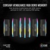 Mémoire RAM - CORSAIR - CMH32GX5M2B6400C36 - VENGEANCE RGB - DDR5 - 3