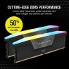 Mémoire RAM - CORSAIR - CMH32GX5M2B6400C36 - VENGEANCE RGB - DDR5 - 3