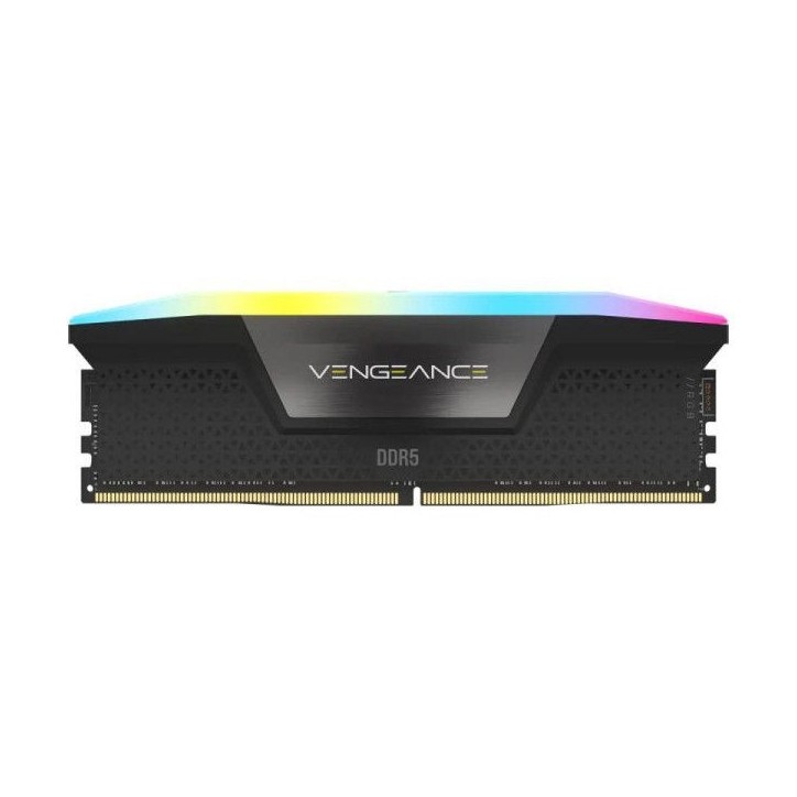 Mémoire RAM - CORSAIR - CMH32GX5M2B6400C36 - VENGEANCE RGB - DDR5 - 32Go 2x16Go - 6400MT/s - DIMM - CL 36 - 1.35V Mémoire RAM - CORSAIR - CMH32GX5M2B6400C36 - VENGEANCE RGB - DDR5 - 32Go 2x16Go - 6400MT/s - DIMM - CL 36 - 1.35V