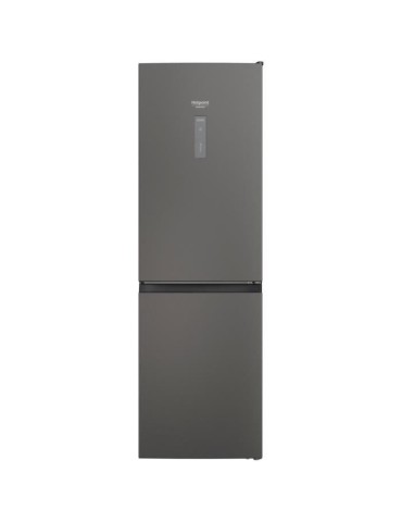 HOTPOINT HAFC8T032SK - Réfrigérateur congélateur bas 335 L(231L + 104L) - Total No Frost - L59,6cm x H191,2cm - Black Inox