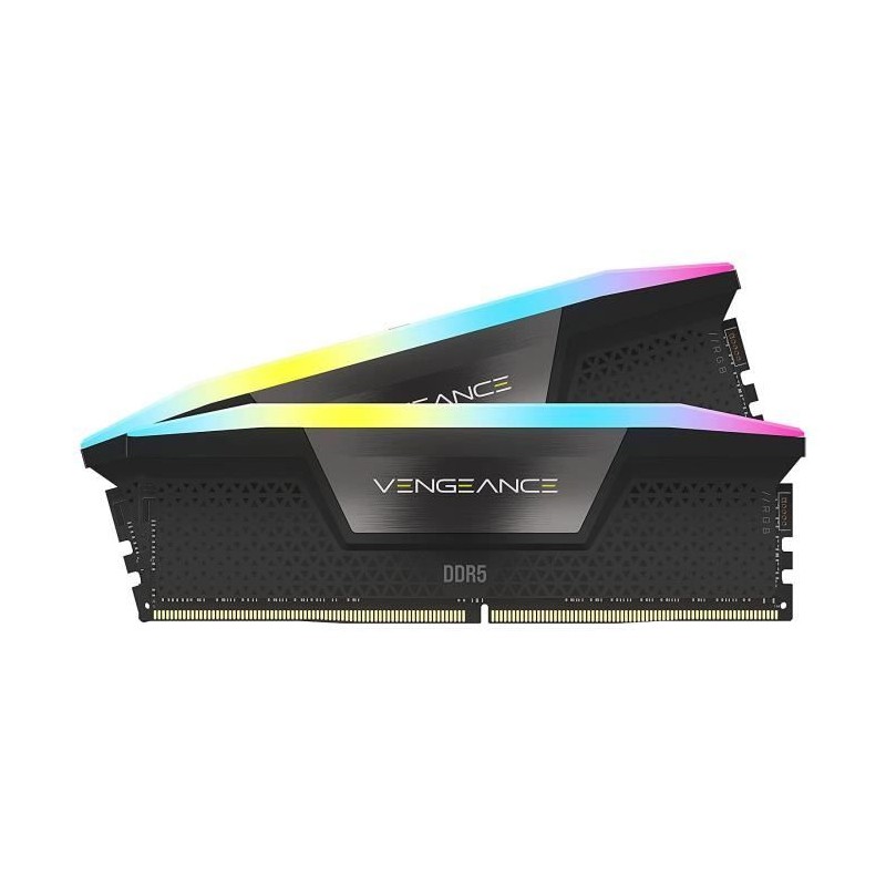 Mémoire RAM - CORSAIR - Vengeance RGB DDR5 - 32GB 2x16GB DIMM - 7200M