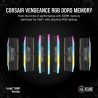 Mémoire RAM - CORSAIR - Vengeance RGB DDR5 RAM 64Go (2x32Go) 6400MHz