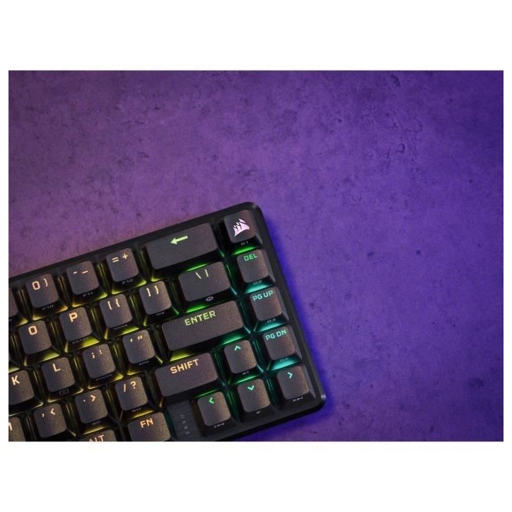 Clavier gaming optique et mécanique - CORSAIR - K65 PRO MINI - Rétroéclaire LED RGB - Switchs CORSAIR OPX - Noir Clavier gaming optique et mécanique - CORSAIR - K65 PRO MINI - Rétroéclaire LED RGB - Switchs CORSAIR OPX - Noir