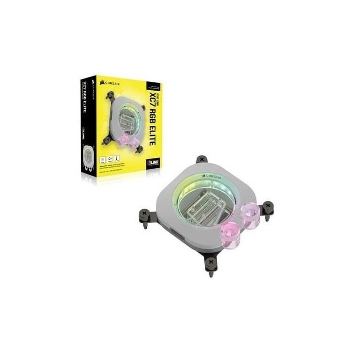 Refroidissement PC - CORSAIR - CX-9010022-WW - CPU water block, XC7 ELITE WHITE (1700/AM5/AM4) Refroidissement PC - CORSAIR - CX-9010022-WW - CPU water block, XC7 ELITE WHITE (1700/AM5/AM4)