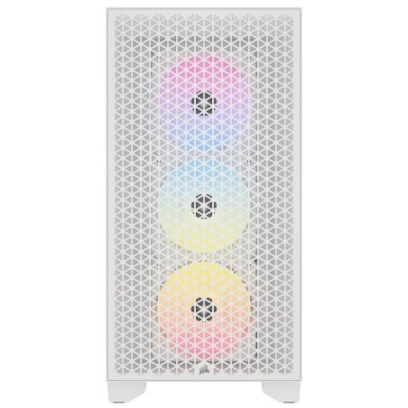 Boitier PC - CORSAIR - 3000D RGB AIRFLOW - ATX Moyen-tour - 3 ventilateurs AR120 RGB - Blanc