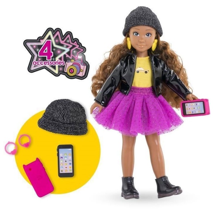 Poupée Mannequin - COROLLE - Melody Fashion Week Paris - 28 cm - 4 accessoires - Senteur vanille - Des 4 ans Poupée Mannequin - COROLLE - Melody Fashion Week Paris - 28 cm - 4 accessoires - Senteur vanille - Des 4 ans