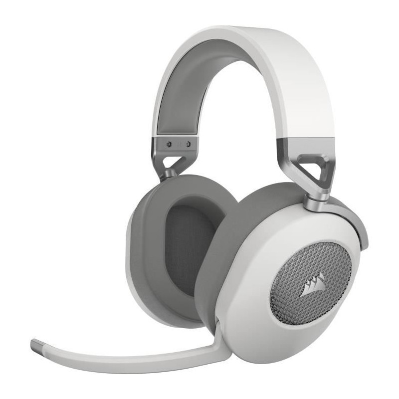 Casque gaming sans fil - CORSAIR - HS65 Wireless V2 - Blanc Casque gaming sans fil - CORSAIR - HS65 Wireless V2 - Blanc