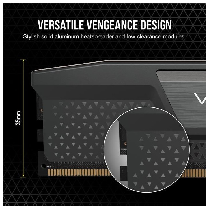 Mémoire RAM - CORSAIR - Vengeance DDR5 RAM 32Go (2x16Go) 5600MHz CL40 Intel XMP Compatible iCUE - Noir Mémoire RAM - CORSAIR - Vengeance DDR5 RAM 32Go (2x16Go) 5600MHz CL40 Intel XMP Compatible iCUE - Noir