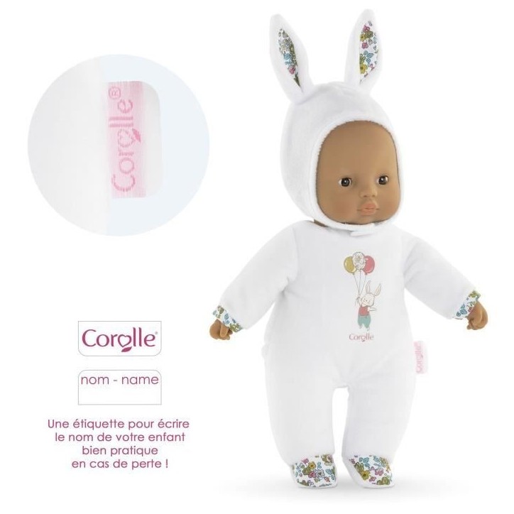 Poupon - COROLLE - Pti'Coeur Lapin Blanc - 30 cm - Des 9 mois Poupon - COROLLE - Pti'Coeur Lapin Blanc - 30 cm - Des 9 mois