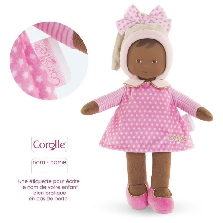 Doudou - COROLLE - Miss Rose Reves d'Étoiles - 25 cm - Des la naissance Doudou - COROLLE - Miss Rose Reves d'Étoiles - 25 cm - Des la naissance