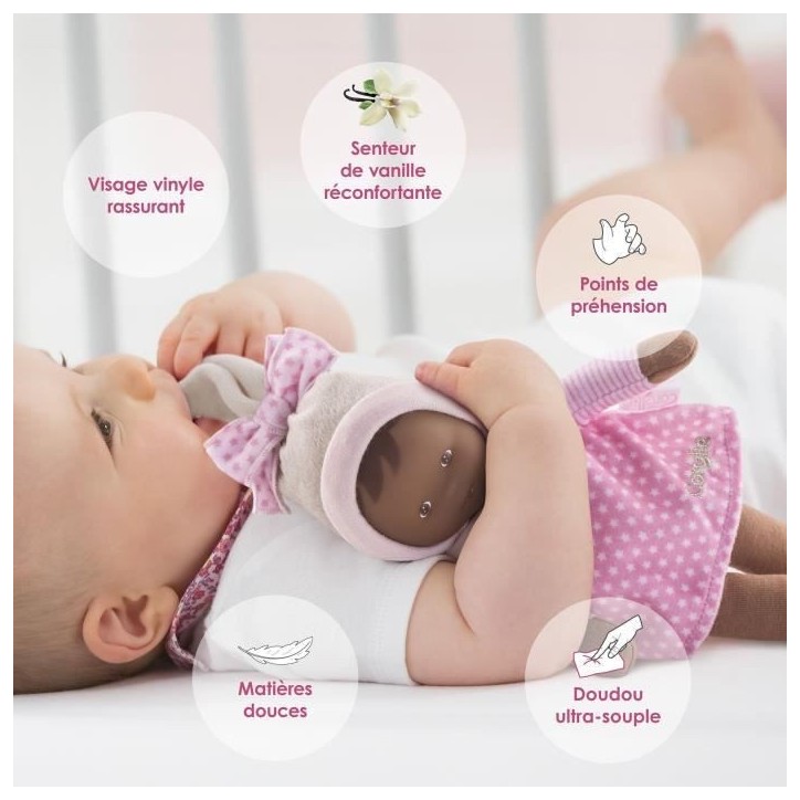 Doudou - COROLLE - Miss Rose Reves d'Étoiles - 25 cm - Des la naissance Doudou - COROLLE - Miss Rose Reves d'Étoiles - 25 cm - Des la naissance