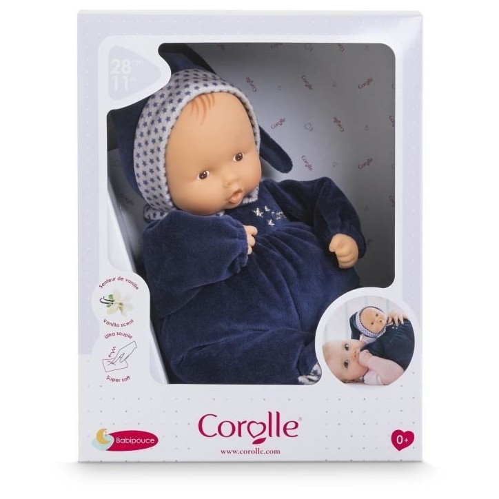 Doudou - COROLLE - Babipouce Marine Reves d'Étoiles - 28 cm - Des la naissance Doudou - COROLLE - Babipouce Marine Reves d'Étoiles - 28 cm - Des la naissance