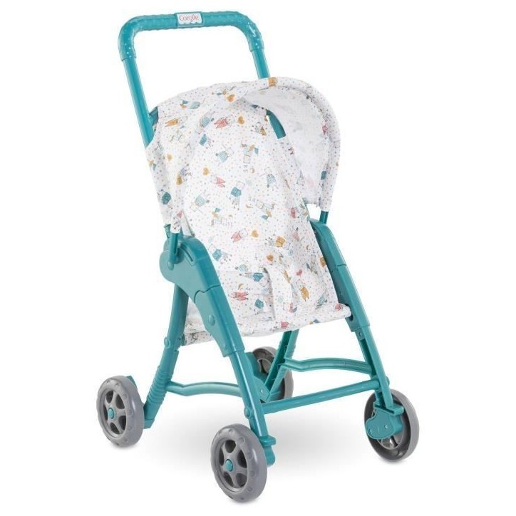 Poussette oursons - COROLLE - Accessoire Poupon 30cm - Bleu - Légere et facile d'utilisation Poussette oursons - COROLLE - Accessoire Poupon 30cm - Bleu - Légere et facile d'utilisation