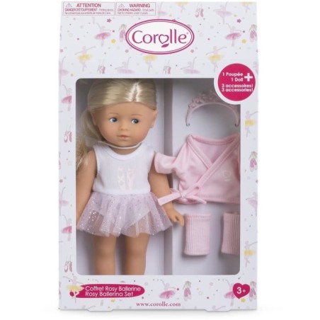 Mini poupée - COROLLE - Coffret Rosy Ballerine - 20 cm - senteur vanille - des 3 ans