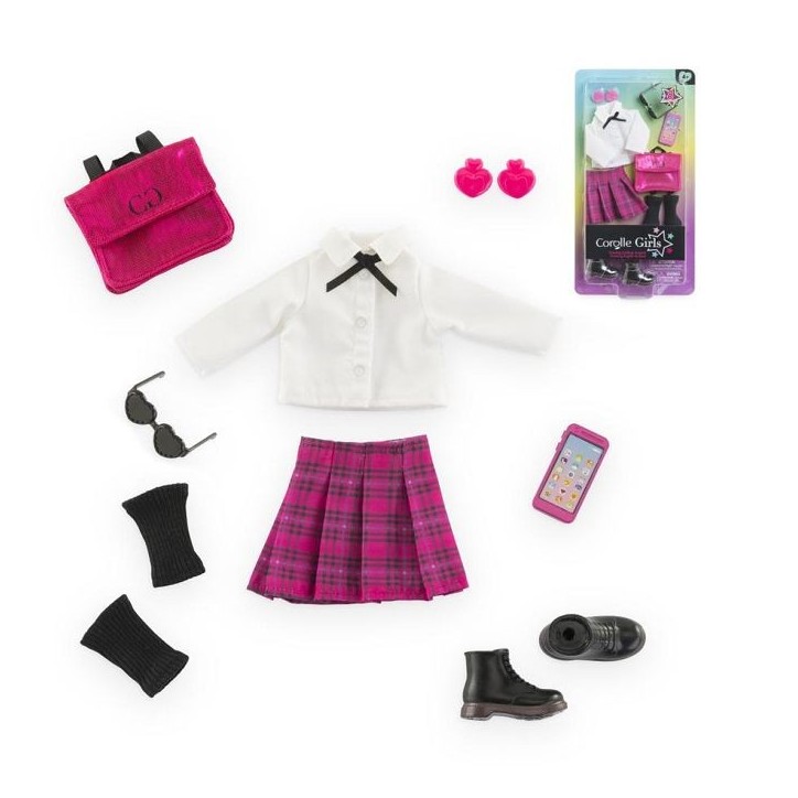 Accessoires poupée - COROLLE - Dressing College Anglais - 8 accessoires - des 4 ans Accessoires poupée - COROLLE - Dressing College Anglais - 8 accessoires - des 4 ans