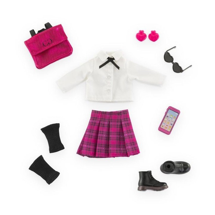 Accessoires poupée - COROLLE - Dressing College Anglais - 8 accessoires - des 4 ans Accessoires poupée - COROLLE - Dressing College Anglais - 8 accessoires - des 4 ans