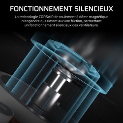 Pack de 3 ventilateurs ARGB 120mm - CORSAIR - RS120 - Refroidissement