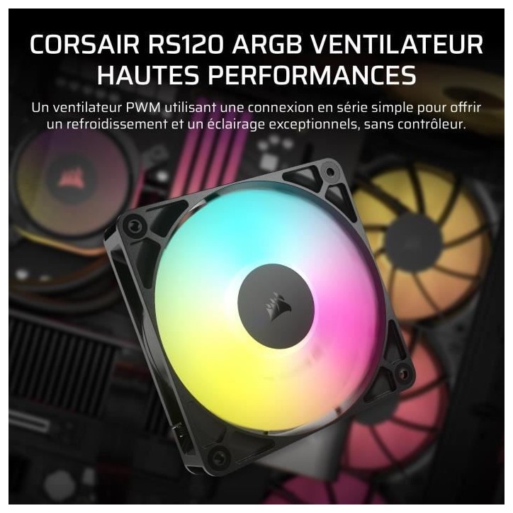 Ventilateur ARGB 120mm - CORSAIR - RS120