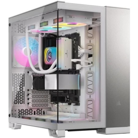 Boîtier PC - CORSAIR - CC-9011285-WW - 6500X Mid - Tower PC Case, Whi