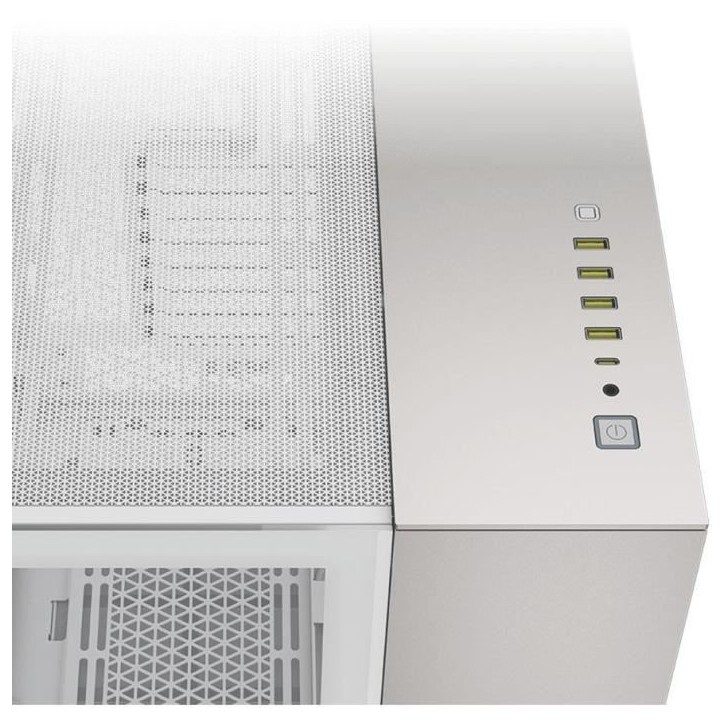 Boîtier PC - CORSAIR - CC-9011285-WW - 6500X Mid - Tower PC Case, White/Satin Gray Aluminum Boîtier PC - CORSAIR - CC-9011285-WW - 6500X Mid - Tower PC Case, White/Satin Gray Aluminum