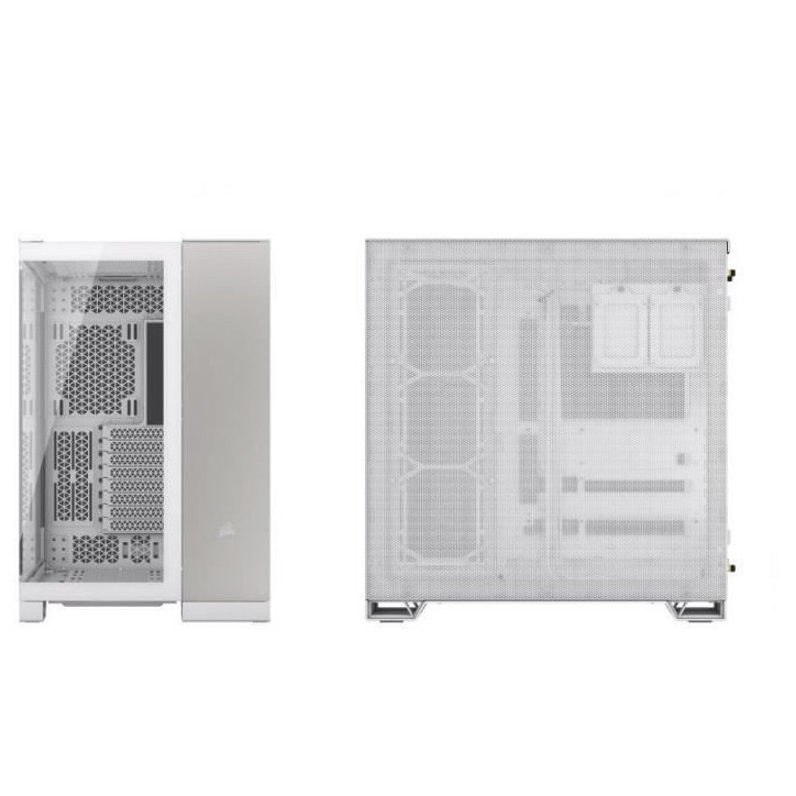 Boîtier PC - CORSAIR - CC-9011285-WW - 6500X Mid - Tower PC Case, White/Satin Gray Aluminum Boîtier PC - CORSAIR - CC-9011285-WW - 6500X Mid - Tower PC Case, White/Satin Gray Aluminum