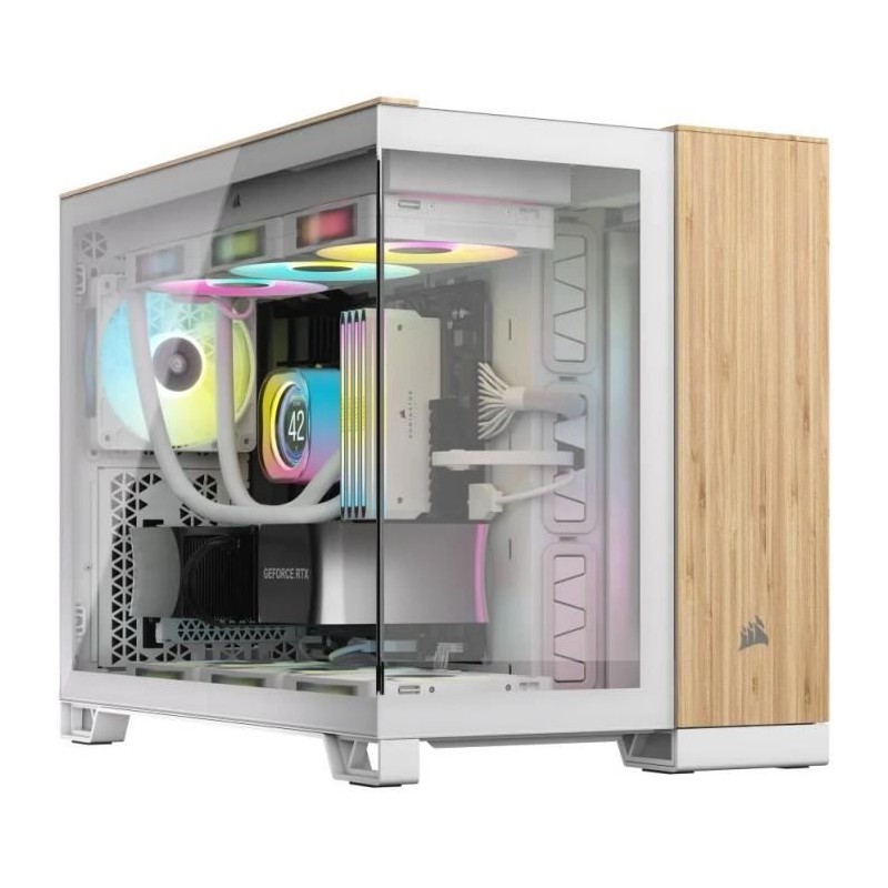 Boîtier PC - CORSAIR - CC-9011288-WW - 2500X - mATX - PC Case - White Boîtier PC - CORSAIR - CC-9011288-WW - 2500X - mATX - PC Case - White