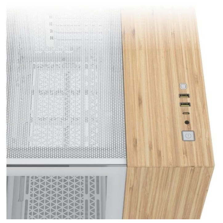 Boîtier PC - CORSAIR - CC-9011288-WW - 2500X - mATX - PC Case - White/Bamboo