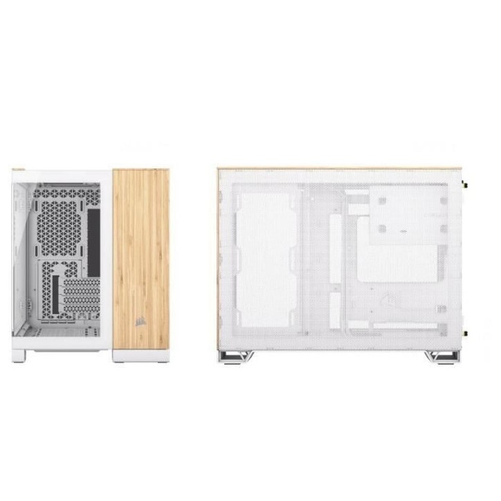 Boîtier PC - CORSAIR - CC-9011288-WW - 2500X - mATX - PC Case - White/Bamboo