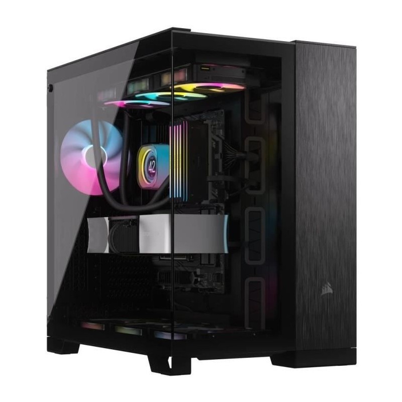 Boîtier PC - CORSAIR - CC-9011283-WW - 6500X Mid - Tower PC Case, Bla Boîtier PC - CORSAIR - CC-9011283-WW - 6500X Mid - Tower PC Case, Bla
