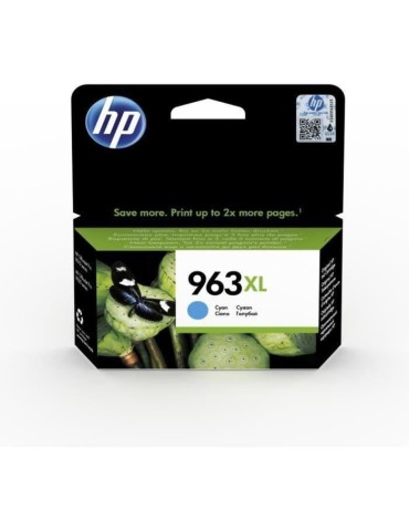 HP 963 XL Cartouche d'encre cyan grande capacité authentique (3JA27AE) pour HP OfficeJet Pro 9010 / 9020 series