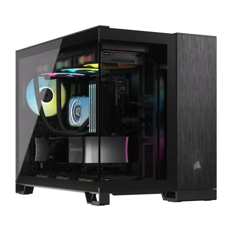 Boîtier PC - CORSAIR - CC-9011287-WW - 2500X - mATX - PC Case - Black Boîtier PC - CORSAIR - CC-9011287-WW - 2500X - mATX - PC Case - Black