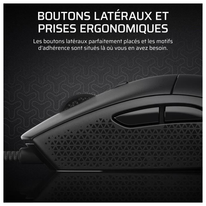 Souris Gaming Filaire - CORSAIR - M55 Wired - 16 000 DPI - Ergonomique - Rétroéclairage RGB