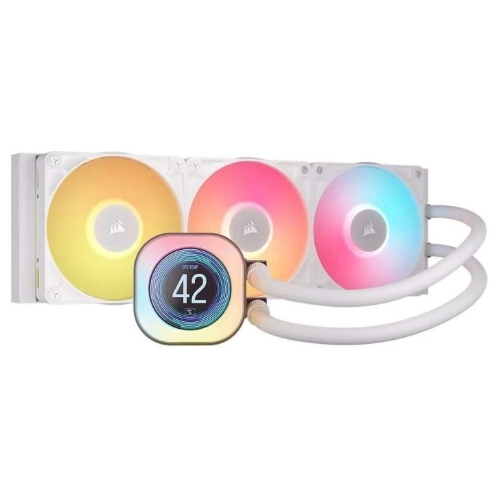 Refroidissement PC - CORSAIR - CW-9061026-WW - iCUE LINK TITAN 360 RX LCD White AIO Refroidissement PC - CORSAIR - CW-9061026-WW - iCUE LINK TITAN 360 RX LCD White AIO