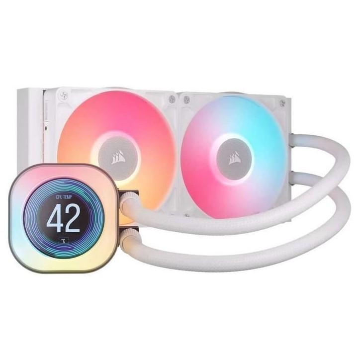 Refroidissement PC - CORSAIR - CW-9061025-WW - iCUE LINK TITAN 240 RX LCD White AIO Refroidissement PC - CORSAIR - CW-9061025-WW - iCUE LINK TITAN 240 RX LCD White AIO