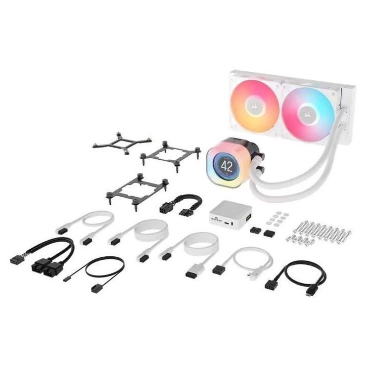 Refroidissement PC - CORSAIR - CW-9061025-WW - iCUE LINK TITAN 240 RX LCD White AIO Refroidissement PC - CORSAIR - CW-9061025-WW - iCUE LINK TITAN 240 RX LCD White AIO