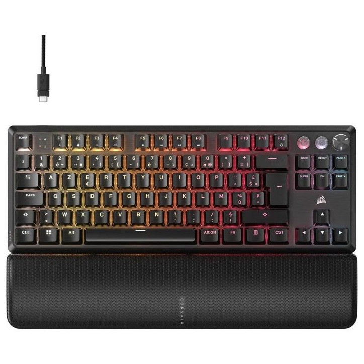 Clavier Gaming - CORSAIR - K70 Pro TKL - Interrupteurs MGX Hyperdrive - Rétroéclairage RGB - AZERTY