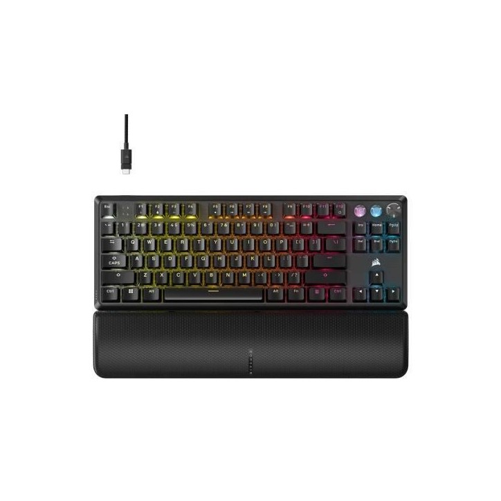 Clavier Gaming - CORSAIR - K70 Pro TKL - Interrupteurs MGX Hyperdrive - Rétroéclairage RGB - AZERTY