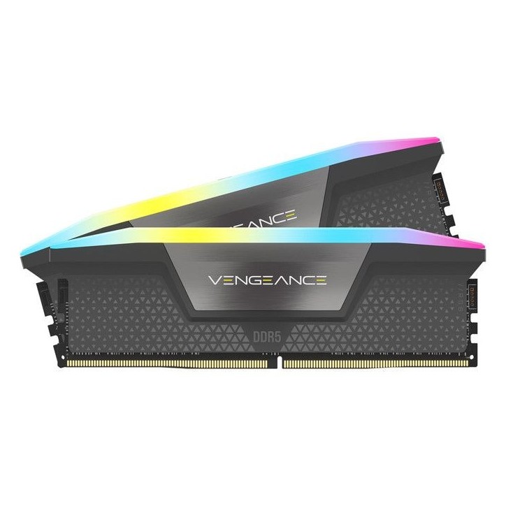 Mémoire RAM - CORSAIR - CMH32GX5M2B6400Z36 - VENGEANCE RGB - DDR5 - 32Go 2x16Go DIMM - 6400MT/s - CL 36 - 1.35V Mémoire RAM - CORSAIR - CMH32GX5M2B6400Z36 - VENGEANCE RGB - DDR5 - 32Go 2x16Go DIMM - 6400MT/s - CL 36 - 1.35V