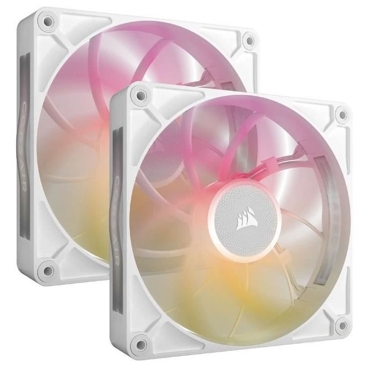 Refroidissement PC - CORSAIR - CO-9051040-WW - iCUE LINK RX140 RGB Max White Dual Fan Refroidissement PC - CORSAIR - CO-9051040-WW - iCUE LINK RX140 RGB Max White Dual Fan