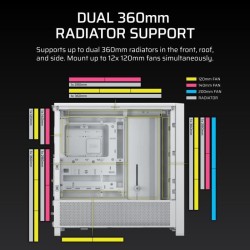 CORSAIR FRAME 4000D Boîtier Modulaire ATX de Taille Moyenne Débit d'