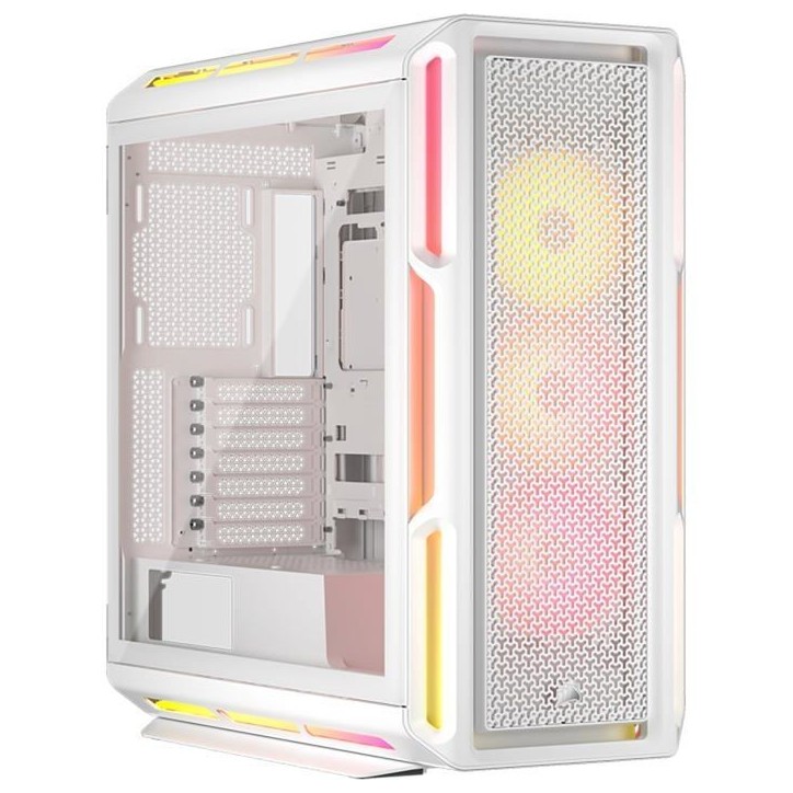 Boîtier PC ATX - CORSAIR - 5000T LX RGB - 3 Ventilateurs LX120 RGB - Éclairage Aurora RGB - Blanc Boîtier PC ATX - CORSAIR - 5000T LX RGB - 3 Ventilateurs LX120 RGB - Éclairage Aurora RGB - Blanc