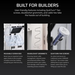 Boîtier PC ATX - CORSAIR - 5000T LX RGB - 3 Ventilateurs LX120 RGB -