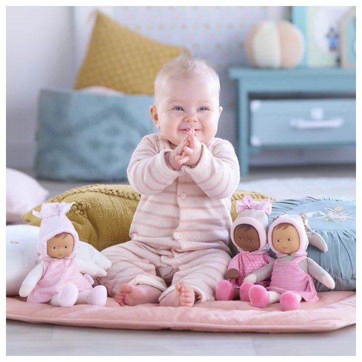 Mon Doudou COROLLE - Miss Rayée Reves d'Etoiles - 25 cm - petite poupée - senteur de vanille - des la naissance