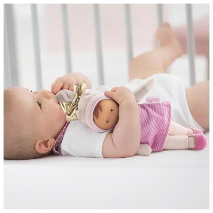 Mon Doudou COROLLE - Miss Rayée Reves d'Etoiles - 25 cm - petite poupée - senteur de vanille - des la naissance