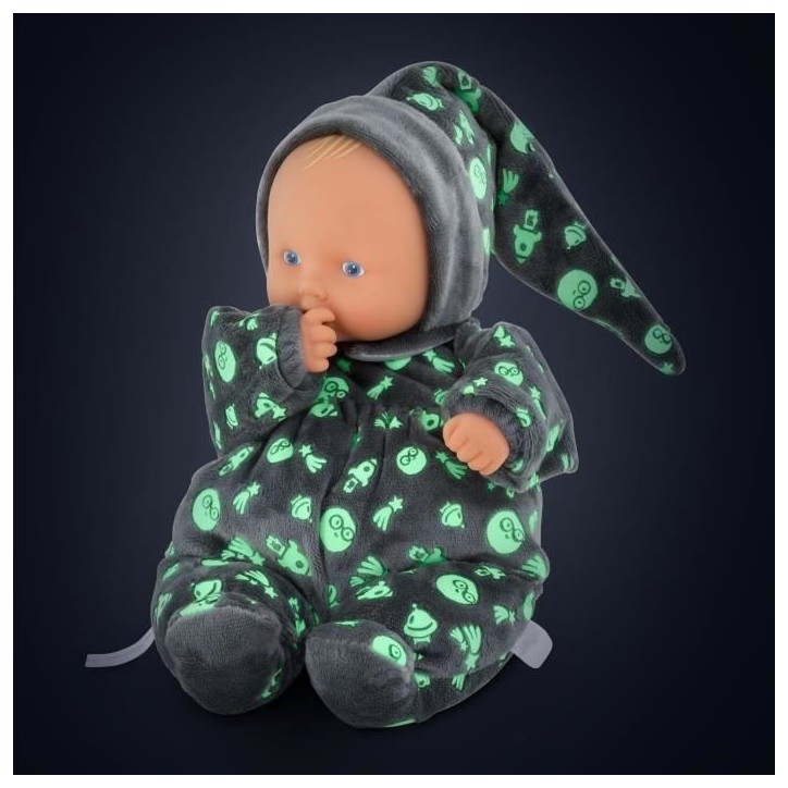 Mon Doudou COROLLE - Babipouce Brille dans la Nuit - 28 cm - senteur de vanille - des la naissance Mon Doudou COROLLE - Babipouce Brille dans la Nuit - 28 cm - senteur de vanille - des la naissance