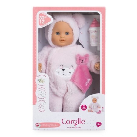 Mon Premier Poupon COROLLE - Bébé Calin Ourson d'Amour - 30 cm - 2 accessoires - senteur de vanille - des 18 mois