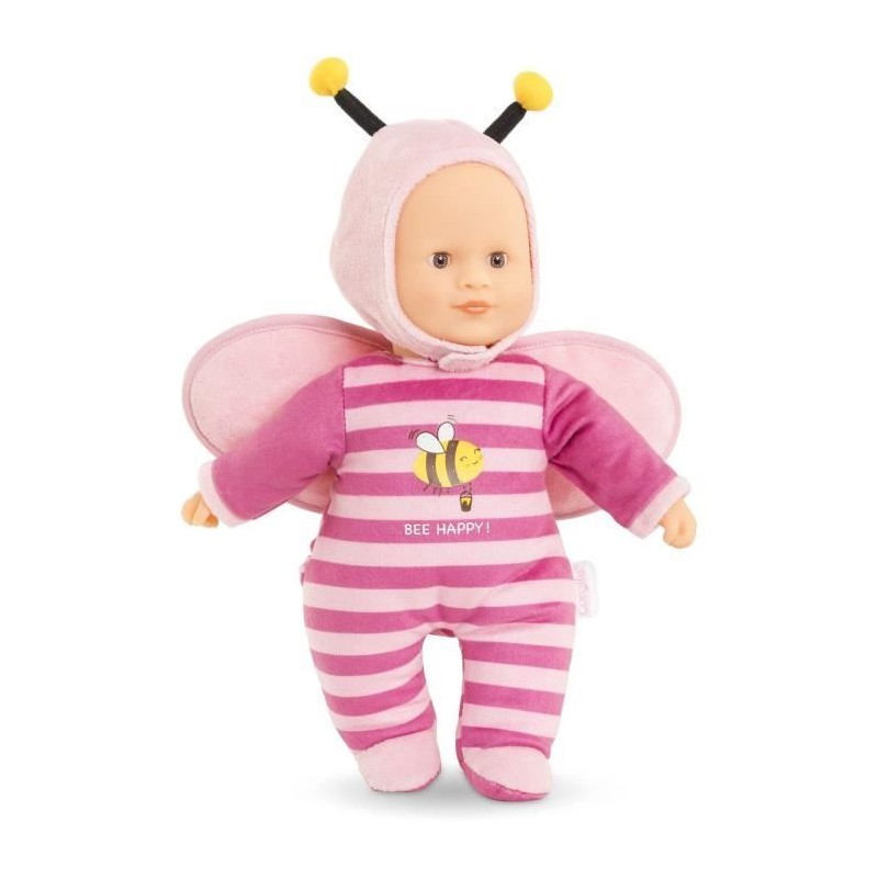 Poupon - COROLLE - Pti' Coeur Abeille - 30 cm - senteur vanille - des Poupon - COROLLE - Pti' Coeur Abeille - 30 cm - senteur vanille - des