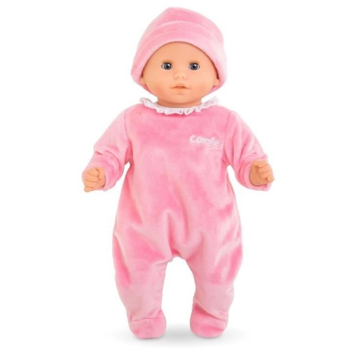 Pyjama Rose et Bonnet - COROLLE - Vetements - Pour Poupon 30cm - Des 18 mois Pyjama Rose et Bonnet - COROLLE - Vetements - Pour Poupon 30cm - Des 18 mois