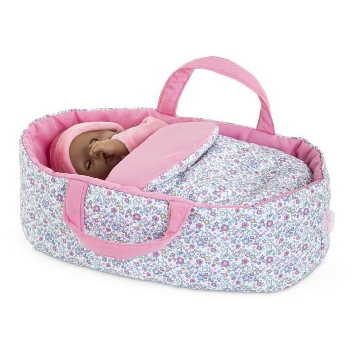 Accessoires poupons - COROLLE - Couffin Floral - pour poupon 30 cm - des 18 mois Accessoires poupons - COROLLE - Couffin Floral - pour poupon 30 cm - des 18 mois